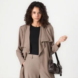 SOPHIE RUE Khaki Tan Utility Jacket Top L